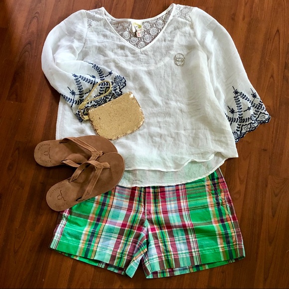 Anthropologie Tops - Anthropologie Fig and Flower Flowy Peasant Blouse
